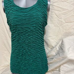 Cocomo Teal Textured Sleeveless Top